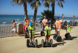 Familia en Segway